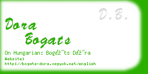 dora bogats business card